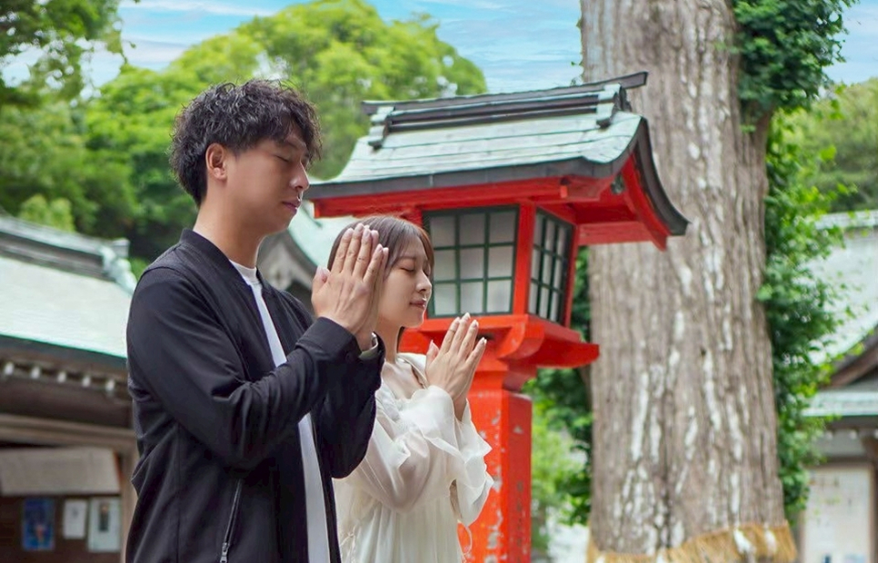 大島に到着 → 中津宮